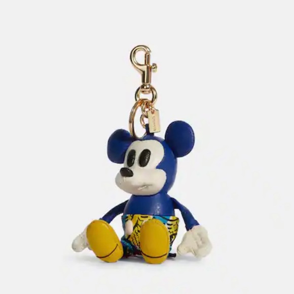 COACH MICKEY MOUSE X KEITH HARING KEY RING